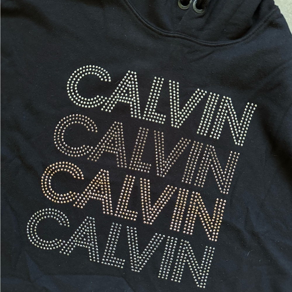 🔥 4 for $20 DEAL 🔥 Calvin Klein Crop Top Hoodie size L - Picture 2 of 7